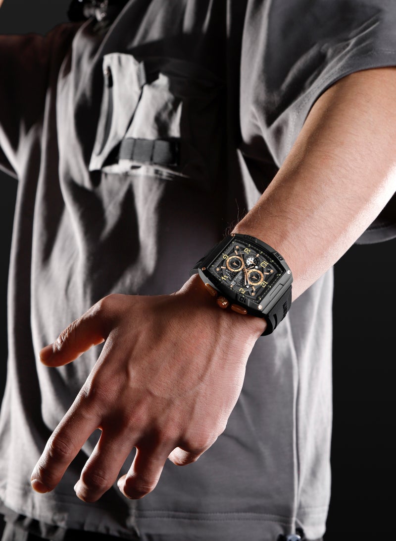 NAVIFORCE New Design Fumed Silica Quartz Chronograph Wrist Watch For Men NF8052 B/RG/B - Image 4