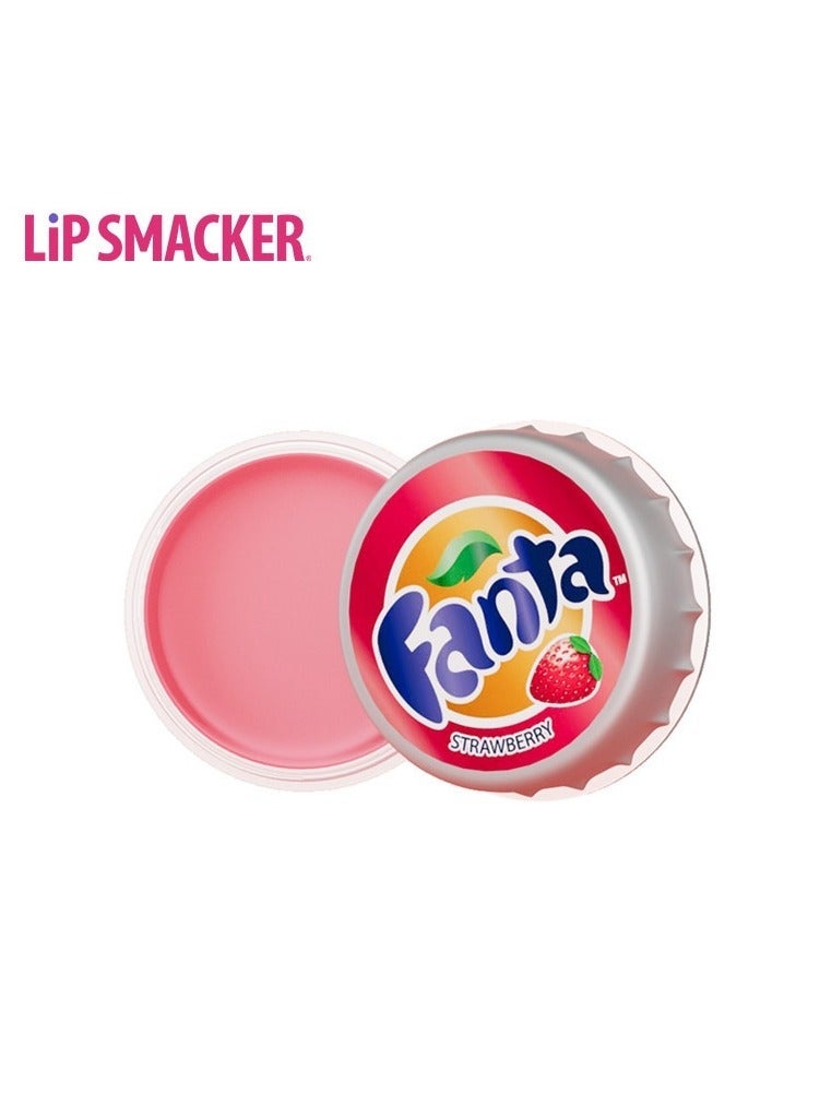 lip smacker diss co-branded Fanta strawberry flavor 2.8g lip balm cartoon lip moisturizing
