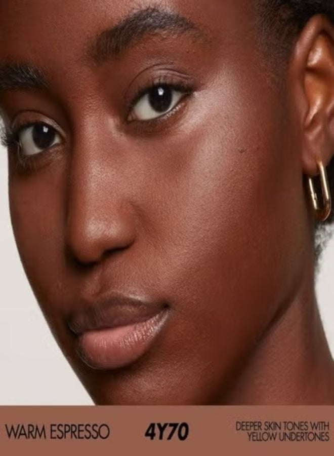 MAKE UP FOR EVER HD Skin Matte Velvet Blurring Foundation & Setting Powder 11g – Shade 4Y70 Warm Espresso - Deeper Skin Tones with Yellow Undertones - Image 2