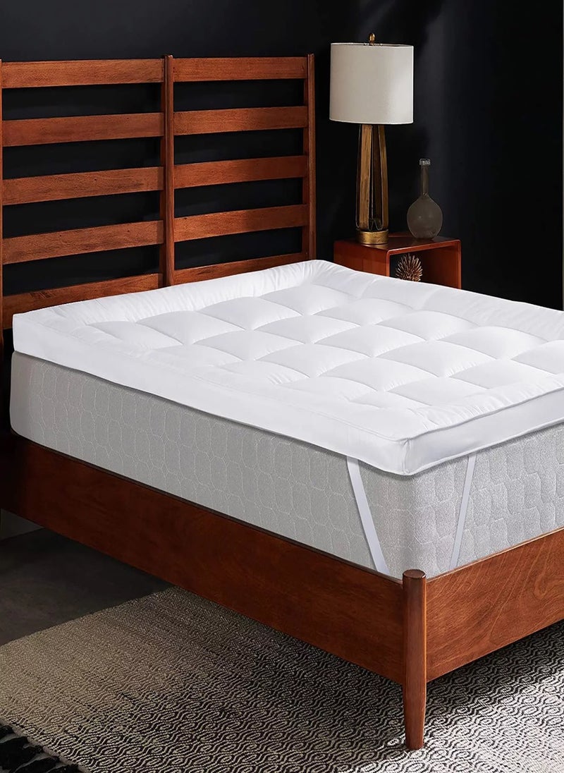 Blueberry - Microfiber Quilted Mattress Topper 10cm Height 140x200cm - Image 1