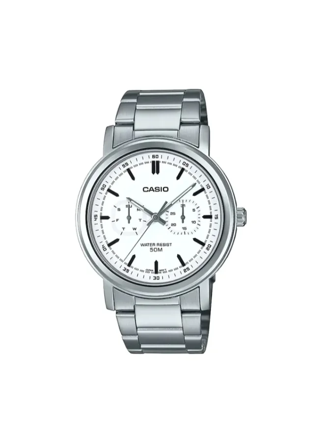 CASIO Men's Stainless Steel Analog Watch MTP-E335D-7EVDF - 41 mm