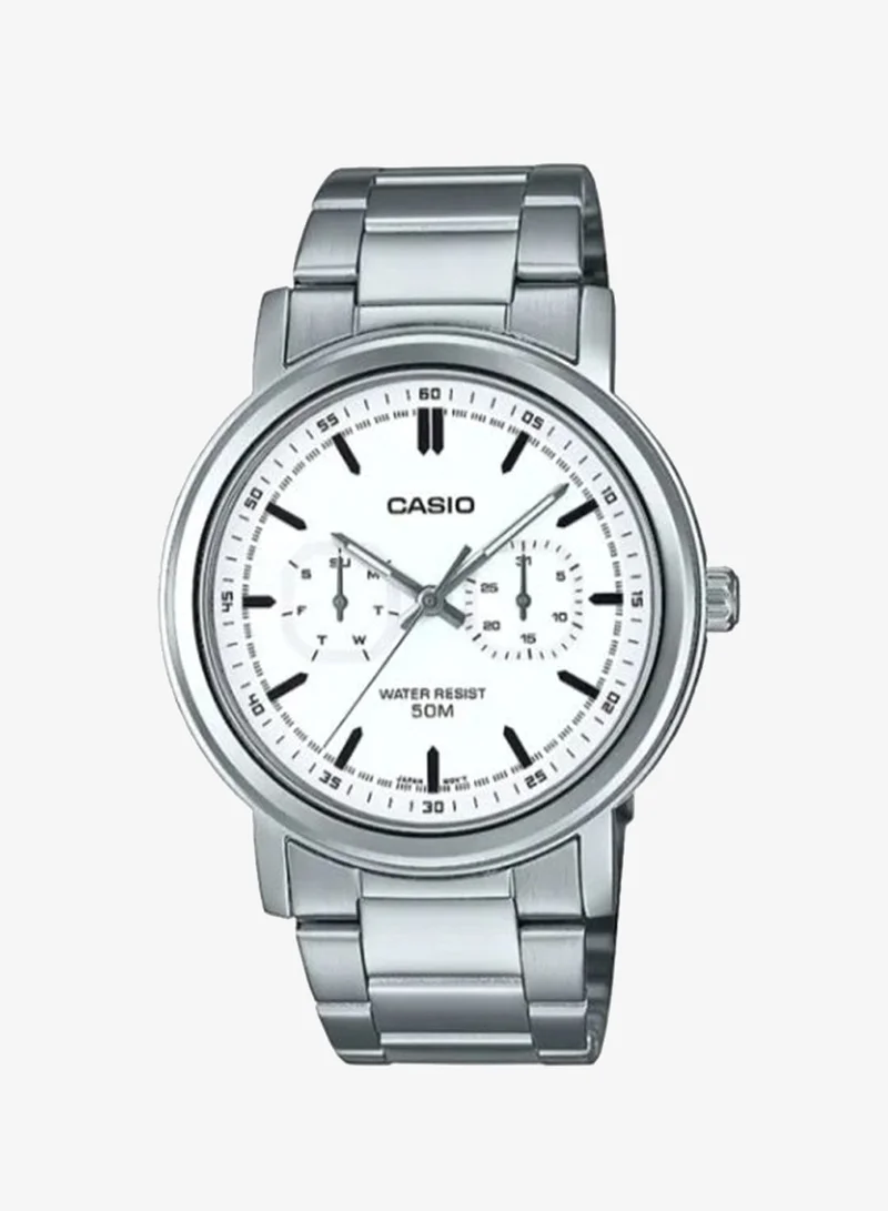 CASIO Men's Stainless Steel Analog Watch MTP-E335D-7EVDF - 41 mm