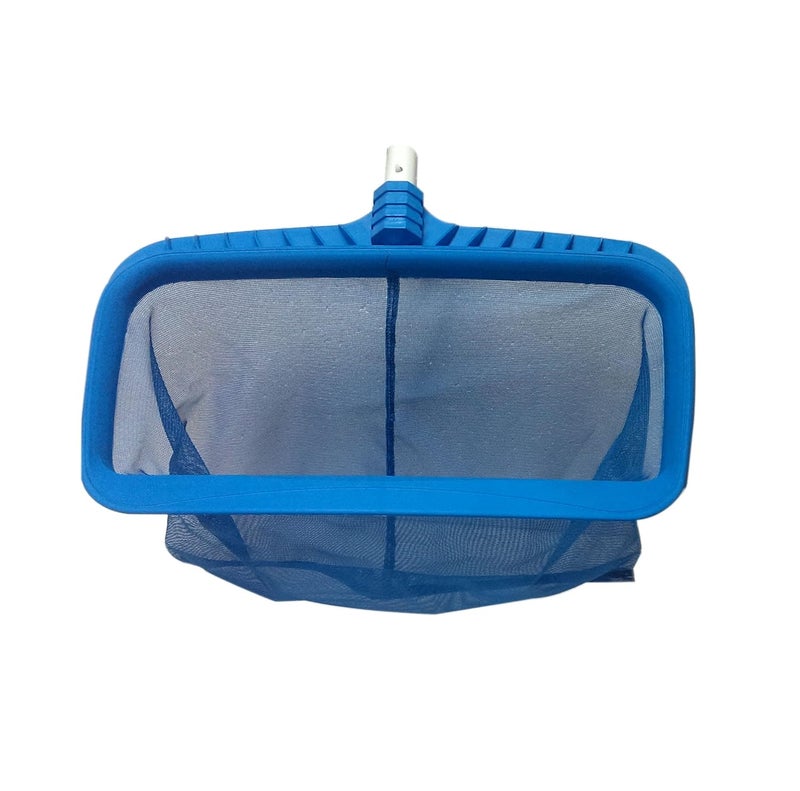 BlueWave Professional Swimming Pool Deep Leaf Net Plastic Body Handle Standard Heavy Duty Leaf Skimmer Molded Frame and Snap Adapt Handle - Image 2