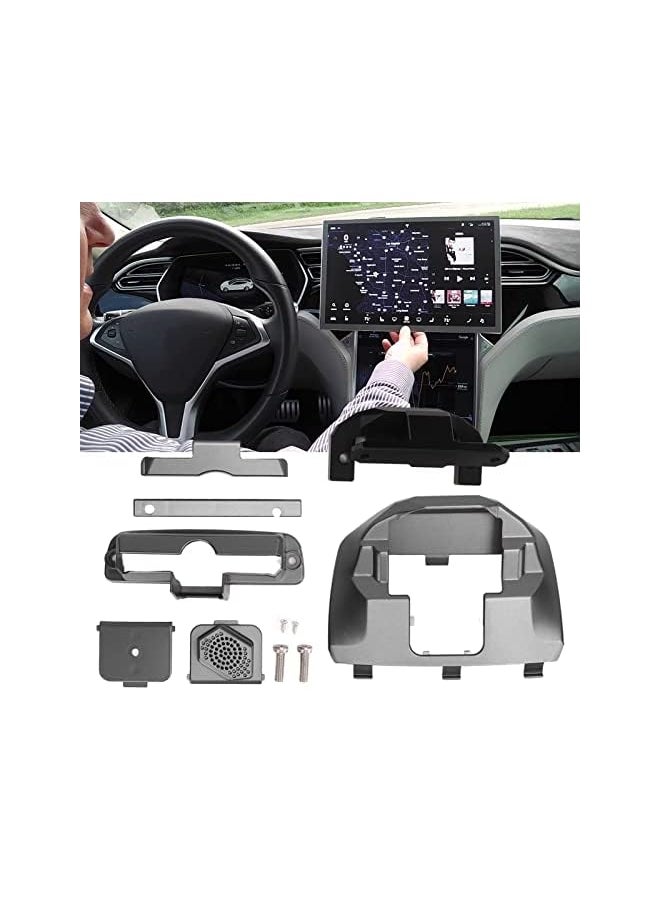 PROMASS - Rotating Screen Swivel Mount for Tesla Model 3 Model Y 2017-2022, Center Console Navigation Screen Rotating Holder Kit, 30° Swivel GPS Navigation Stand - Image 1