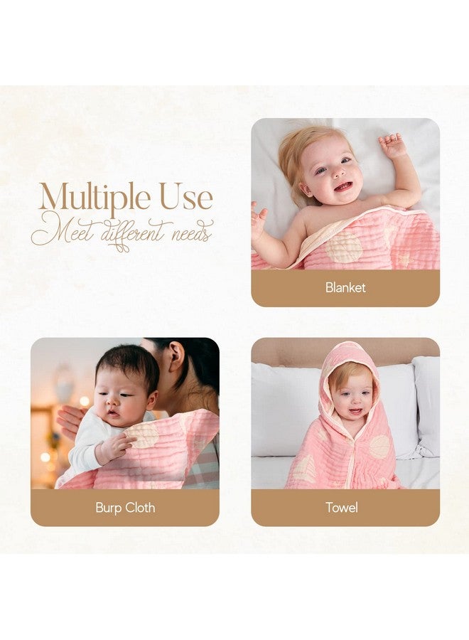 HardNok Ultra-Soft Muslin Baby Hooded Towel - 32 x 32 Inches, Ideal for Bath & Beach, Suitable for Both Boys & Girls from Newborns to Toddlers - Image 4