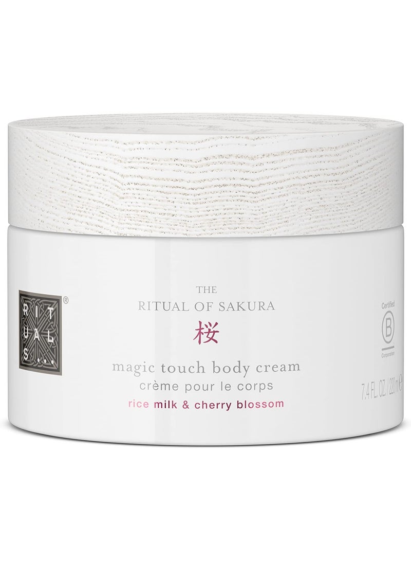 RITUALS Sakura Body Cream – Rich Nourishing Daily Moisturizer with Cherry Blossom, Rice Milk Extract & Vitamin E for Soft, Radiant Skin, 220ml / 7.4 fl oz - Image 1