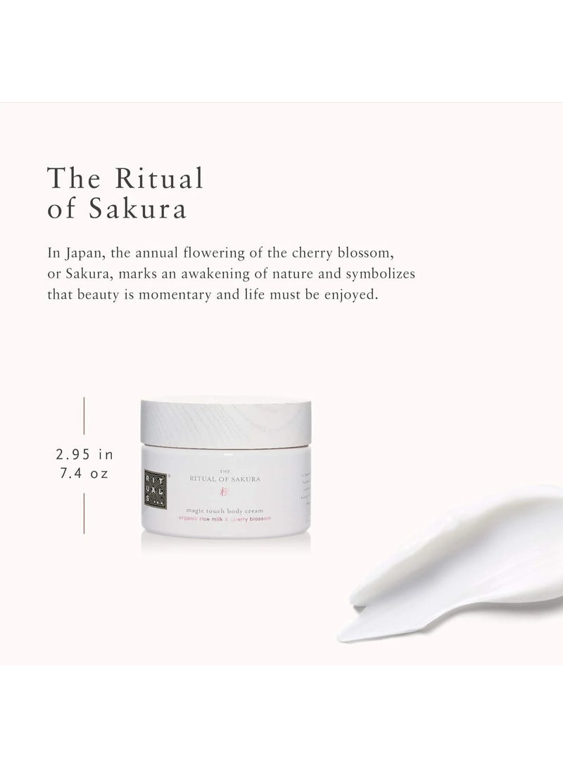 RITUALS Sakura Body Cream – Rich Nourishing Daily Moisturizer with Cherry Blossom, Rice Milk Extract & Vitamin E for Soft, Radiant Skin, 220ml / 7.4 fl oz - Image 4