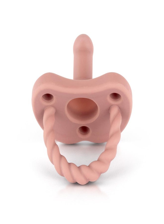 Sweetie Silicone Pacifiers for Newborn Pacifier Soother Baby Pacifier Soft Silicone Certified BPA Free Set of 2 (Pink) - Image 4