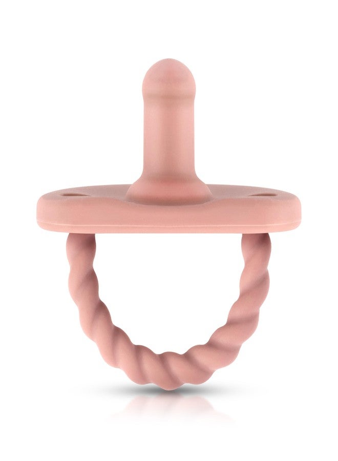 Sweetie Silicone Pacifiers for Newborn Pacifier Soother Baby Pacifier Soft Silicone Certified BPA Free Set of 2 (Pink) - Image 2