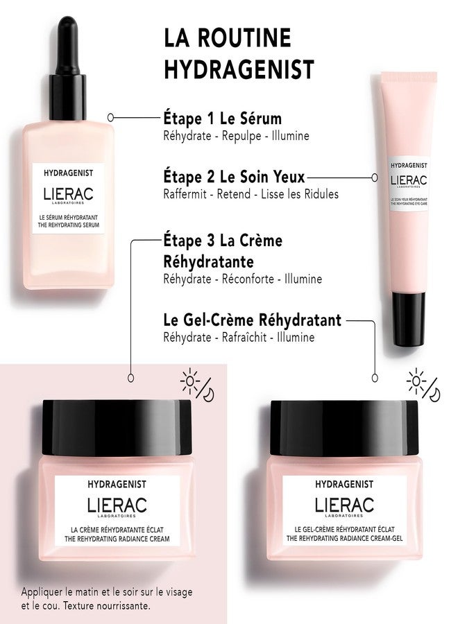 Lierac Rehydrating Radiance Face Cream - Hydrating Formula, Face Moisturizer Cream for Woman, Fine Lines, Hydrating, Smooths Skin with Hyaluronic Acid, Sensitive Skin - 50ml - Image 4