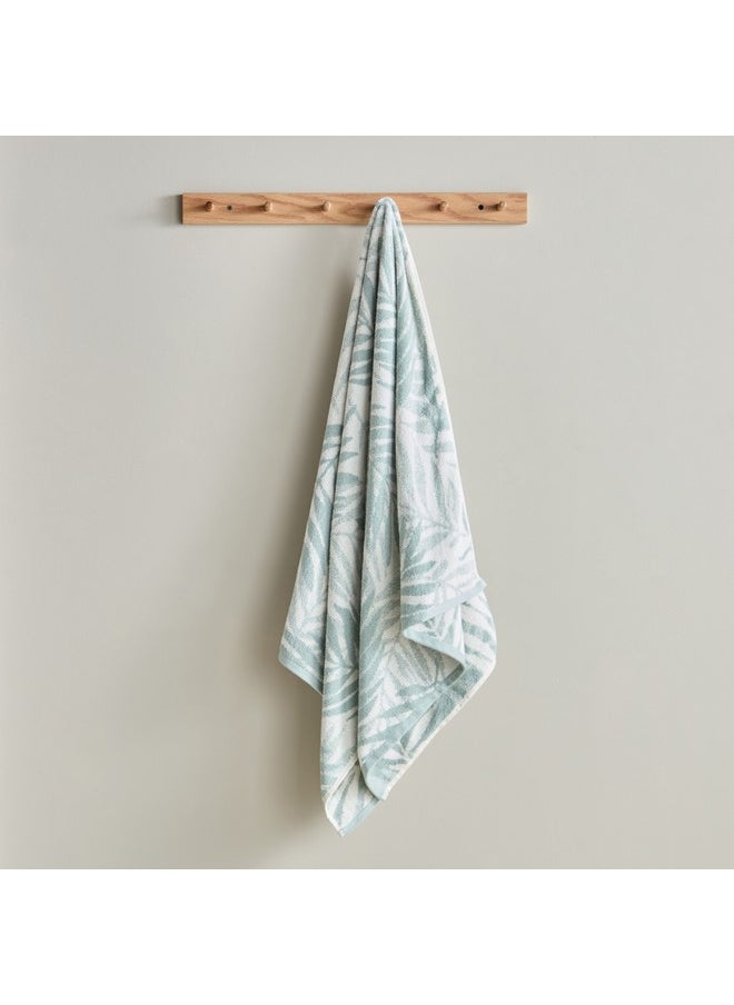 Home Box Opulence Flora Yarn Dyed Jacquard Turkish Cotton Bath Towel 140 x 70 cm  - Image 1