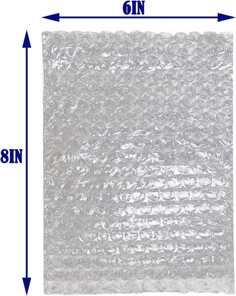 Evadow 100Pack 6x8 Inch Bubble Out Bags Bubble Pouches Wrap Cushioning Packaging Bags, Double-Side Premium Small Bubble Out Pouch for Moving, Shipping, and Storage - Image 2