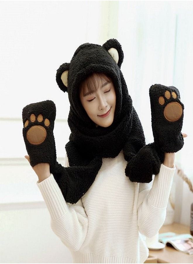 Generic - Winter Scarf Korean Version Three Piece Scarf Women's - Image 1