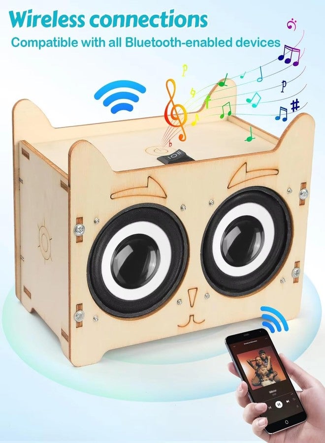كيت 4 كيوريس مجموعة مكبر صوت بلوتوث Kit4Curious® يمكنك تركيبها بنفسك | اصنع مكبر صوت لاسلكي خاص بك | مجموعة إلكترونيات تعليمية STEM | مجموعة مشروع علمي لنظام موسيقى محمول - Image 2