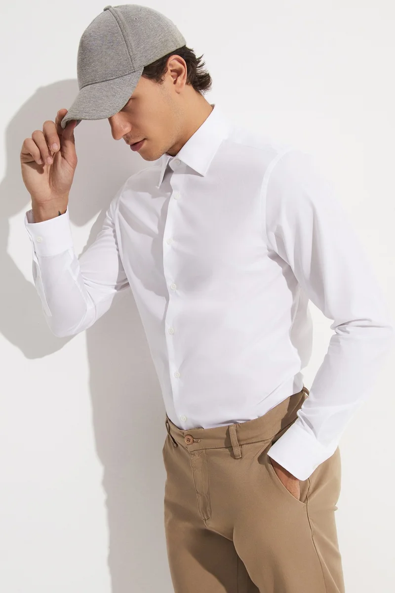 JUNE Exclusive Men's Slim Fit Long Sleeve Shirt