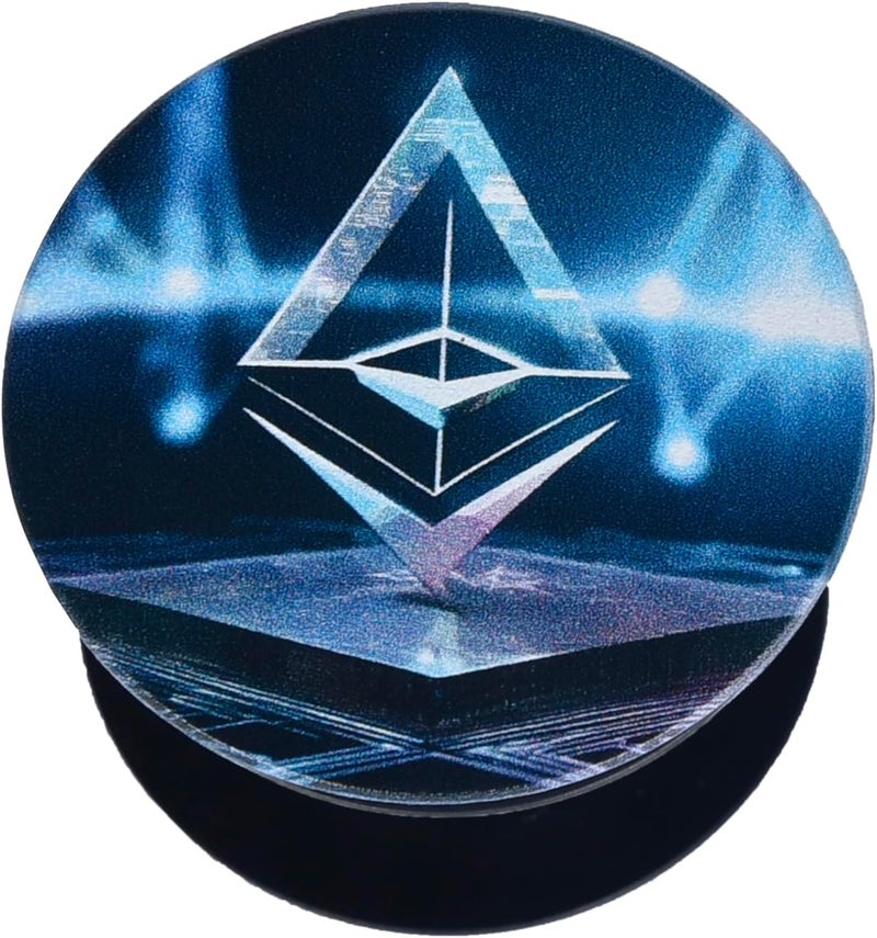 CryptoPOP - إيثريوم - مقبض الهاتف المحمول وحامل الهواتف الذكية، حامل تمديد الهاتف الخلوي القابل للطي للهواتف والأجهزة اللوحية لعشاق العملات الرقمية في الإمارات العربية المتحدة - Image 2