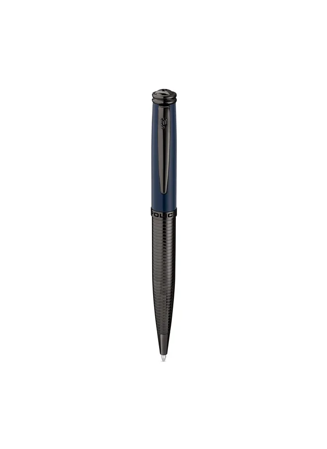 بوليس Police Collona Blue Pen With Gun Metal Ion Plating