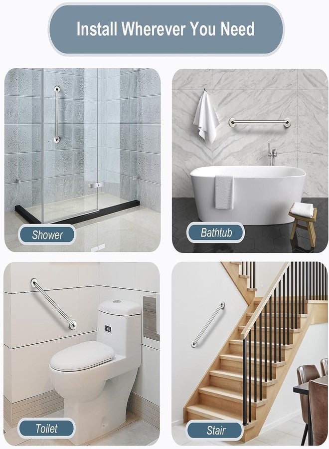 ALTON ALD960, Stainless Steel, 15-INCH Grab Bar for Bathroom handrailing and Safety Handle for Elderly, Matte - Image 5