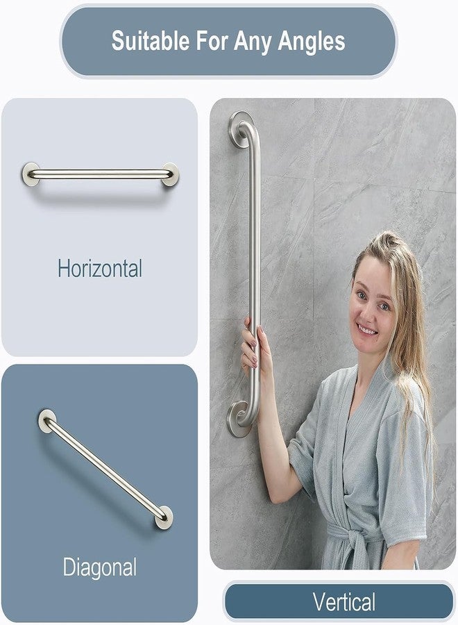 ALTON ALD960, Stainless Steel, 15-INCH Grab Bar for Bathroom handrailing and Safety Handle for Elderly, Matte - Image 4