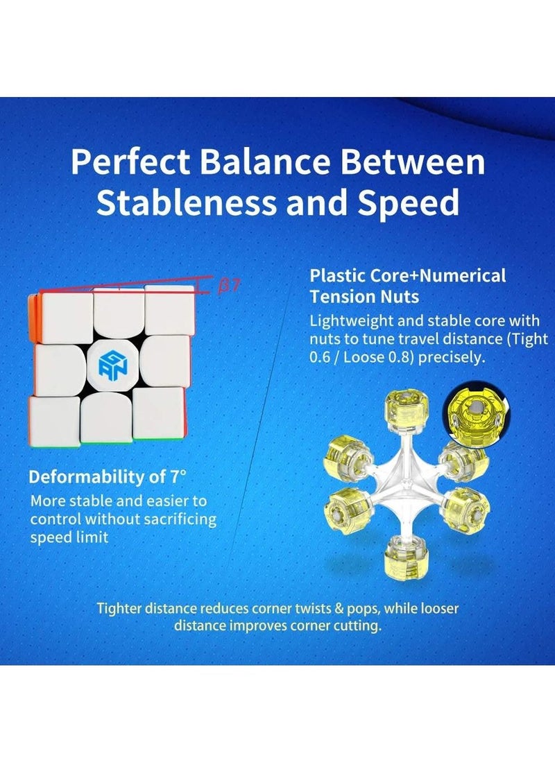 GANCUBE - GAN 356 R S, 3x3 Speed Cube Gans 356RS Magic Cube(Stickerless) - Image 1