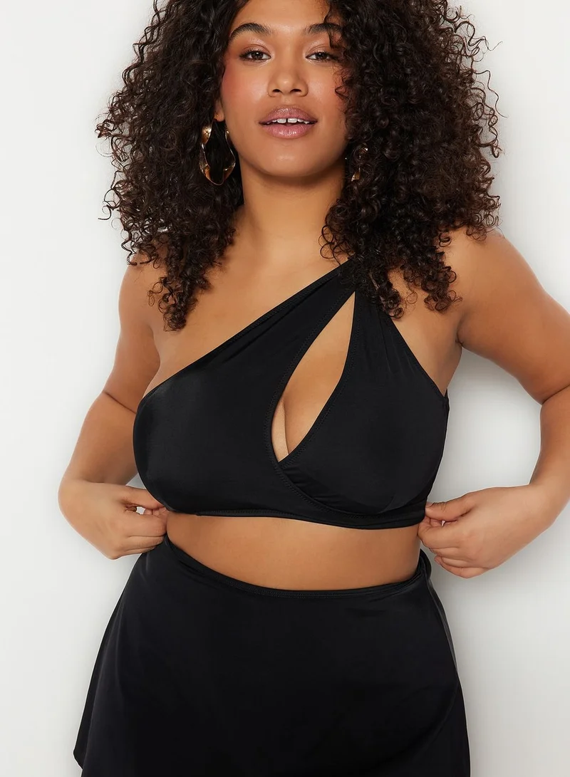 Trendyol Curve One Shoulder Bikini Top