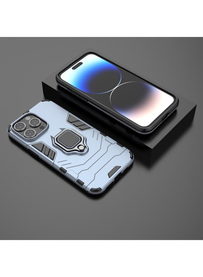 iphone 15 Pro Max Case Cover with Bracket, Kickstand Shell Back Cover Scratch-Resistant Shock-Absorbing Protector Accessories Kickstand Stand Magnetic Car Ring Holder Protection - Image 5