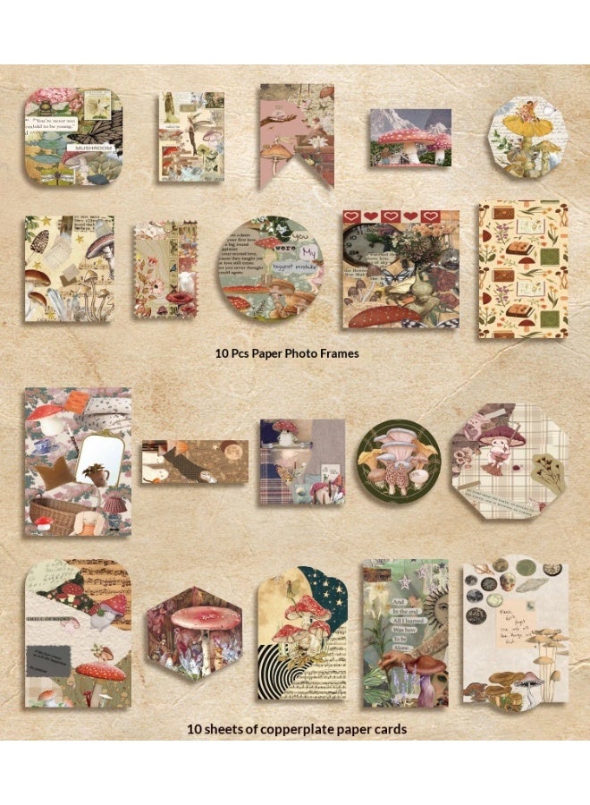 SISGL Aesthetic Scrapbook Kit Scrapbooking Supplies Junk Journal With A6 Grid Notebook Bullet Journals Diy Gift Journaling For Teen Girl Kid Women - Image 4