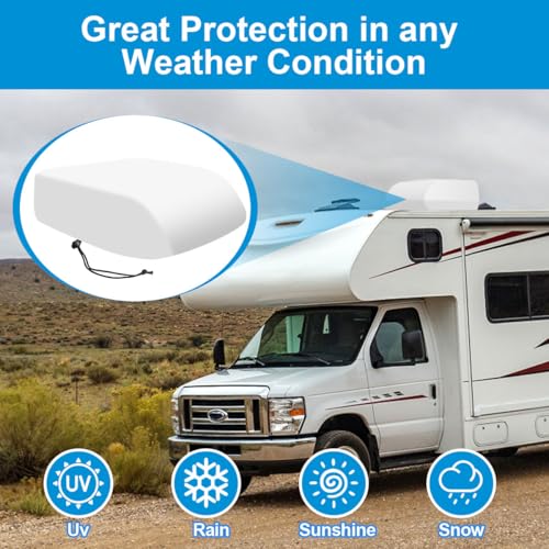 MQLD RV AC Cover for Roof for Winter Fits RecPro 95K Dometic Penguin II RV Air Conditioner Winter Covers for Outside 600D Oxford Cloth RV Camper Air Conditioner Cover Trailer AC Covers for RV Roof Unit - Image 3