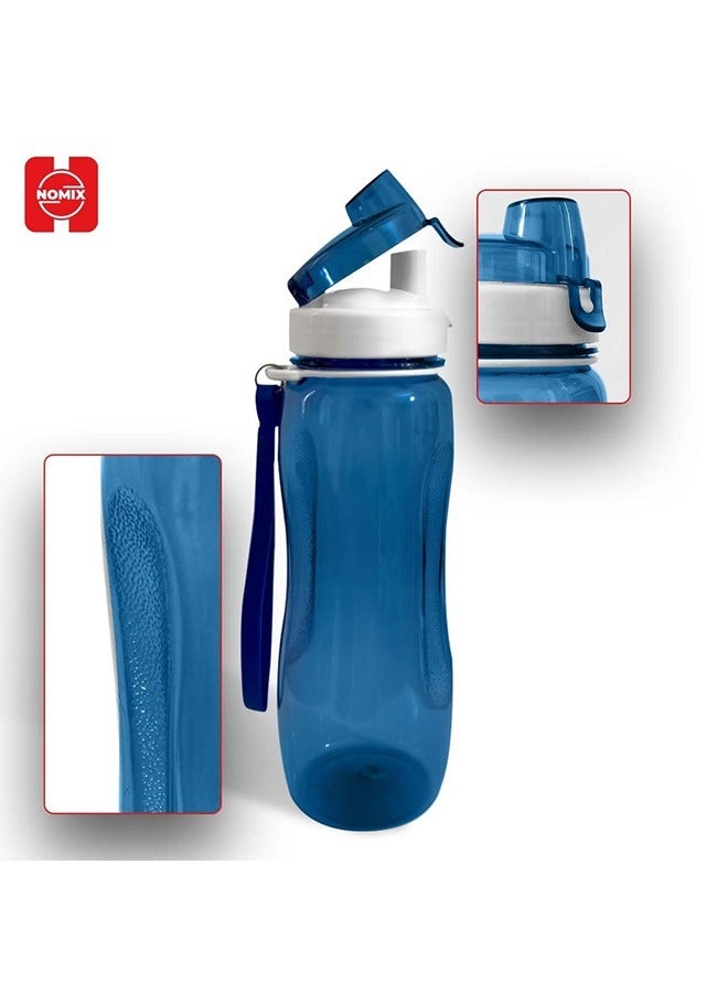 water bottle infinity design 800ml blue