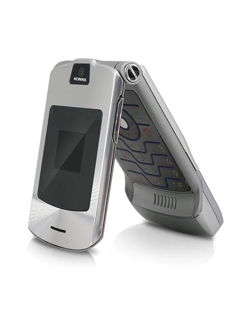 KONKA V3 Flip Phone Silver