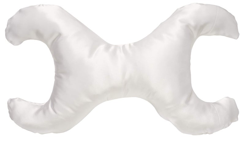 Save My Face!" La Petite Pillow (White, Satin)