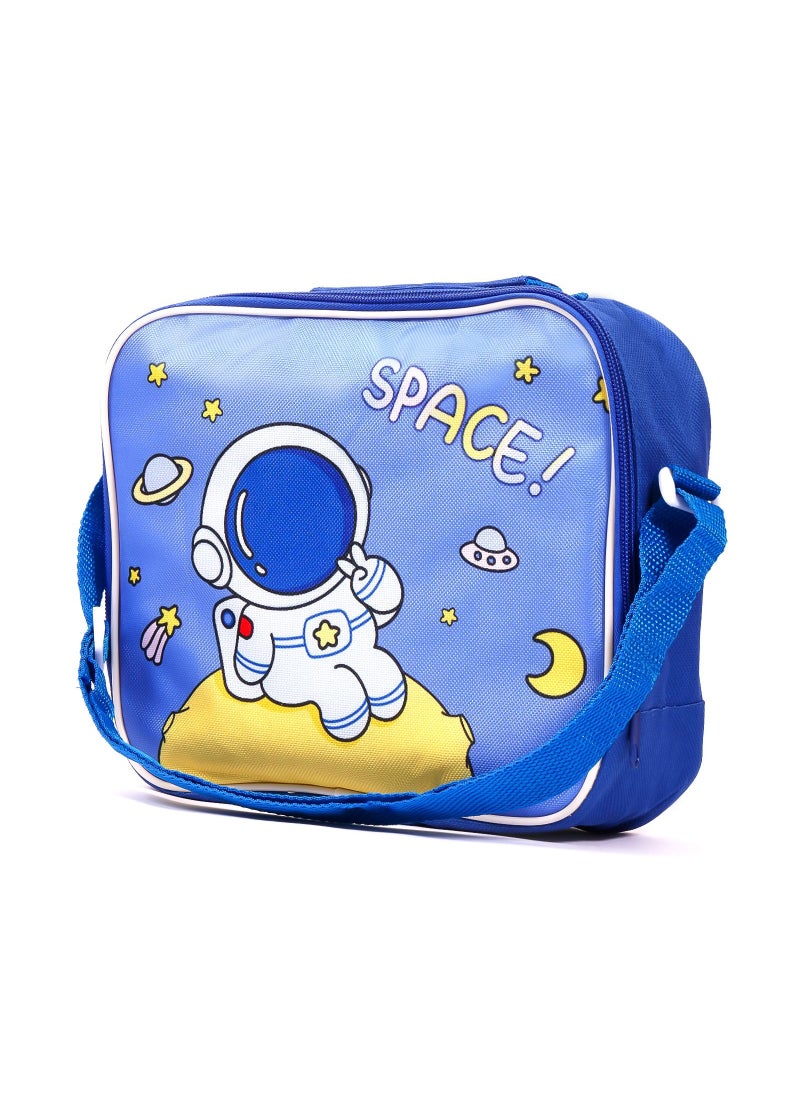 Eazy Kids Eazy Kids Lunch Box and Water Bottle With Bag-Space Blue  - Image 2