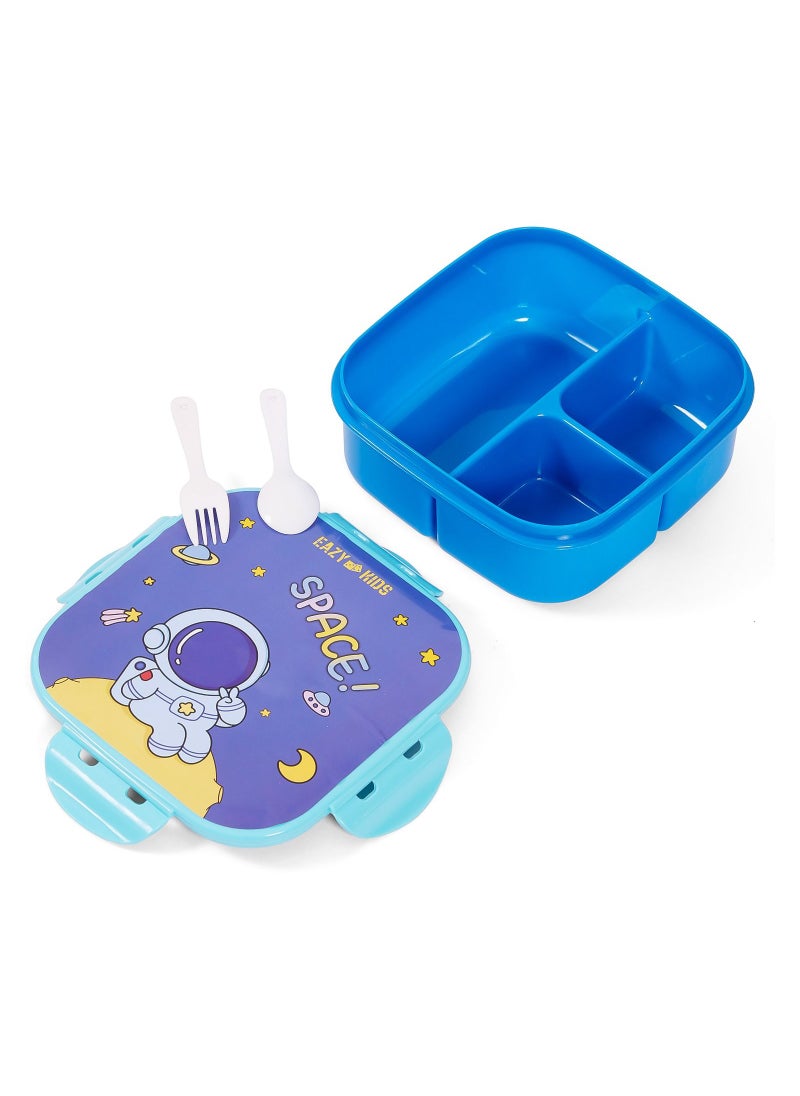 Eazy Kids Eazy Kids Lunch Box and Water Bottle With Bag-Space Blue  - Image 5