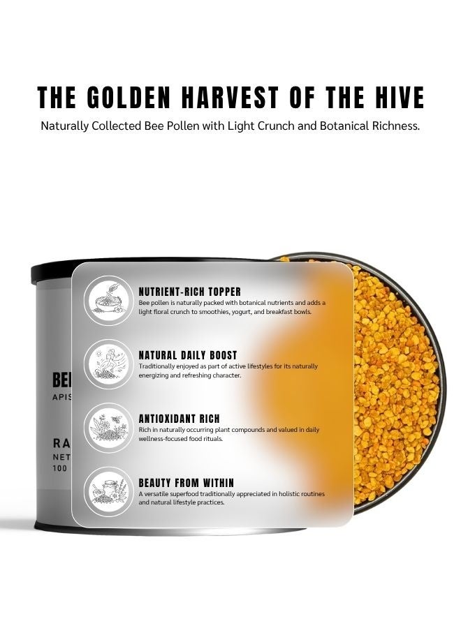 AWAFI MILL Raw Bee Pollen Granules - 100g (3.5 Oz) | Nature's Golden Treasure | Gourmet Ingredient for Culinary Delights - Image 2