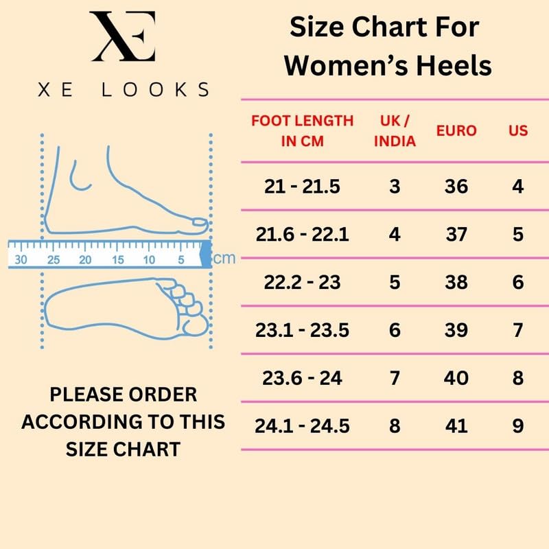 XE Looks Women's Gold Embellished & Stylish Block Heel Mules | Pointed Toe Slip-On with Intricate Rhinestone Design |Fancy & Charm Block Heels For Girls & Women - Image 3