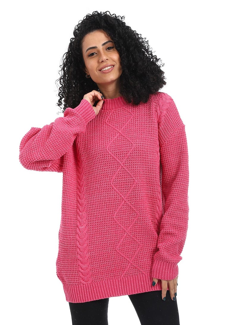 Caesar Women Wool Long Pullover Round Neck  - Image 1