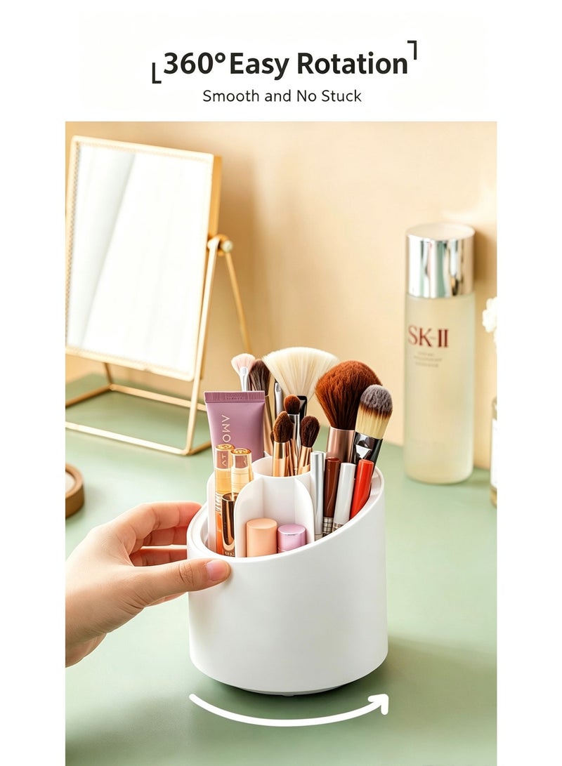 Makeup Brush Holder, Dustproof Organizer, Rotating Vanity Storage, Cosmetic Tools Case, High Aesthetic Makeup Caddy - Image 5