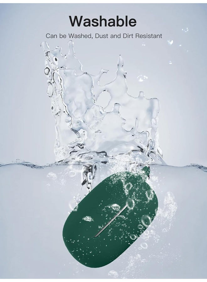 SJet for Liberty 5 Case Cover with Cleaner Kit, Soft Silicone Protective Case for Anker Soundcore Liberty 5 Case Keychain (Green) - Image 3