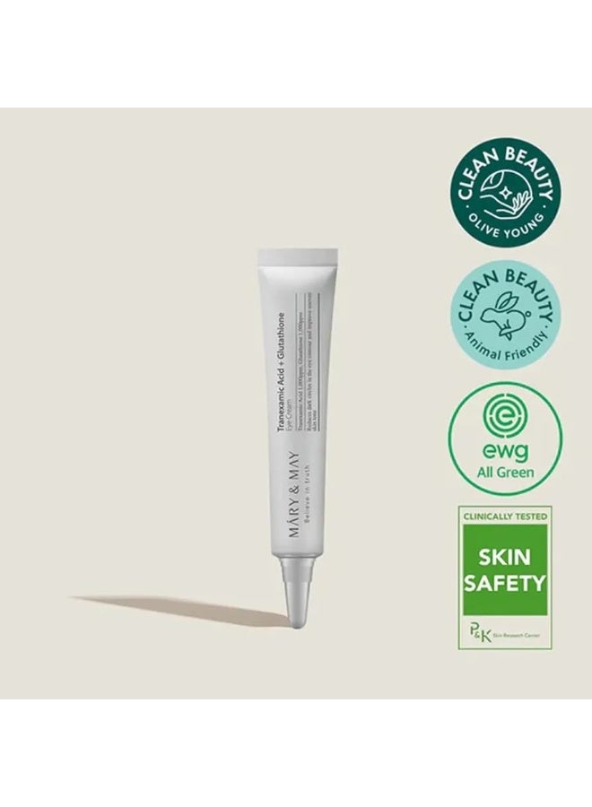 MARY & MAY Mary&May Tranexamic Acid+Glutathione Eye Cream 12g - Image 1