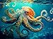 Cross & Glory Cross Glory Jigsaw Puzzles 1000 Pieces for Adults Deep Blue Octopus Odyssey Ocean Octopus Puzzles for Adults Challenging Brain Teaser Ocean Puzzle 20 x 27 Inches - Image 2