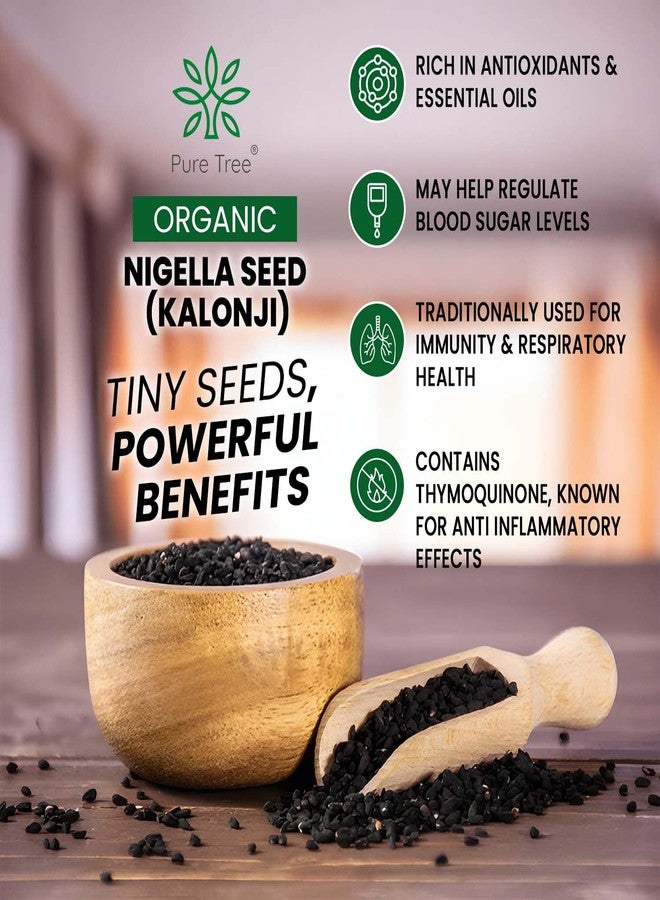Pure Tree Certified Organic Kalonji Seeds | 350 g | Sativa Nilgella Seeds Kalonji for Hair | Kala Jeera - Image 3