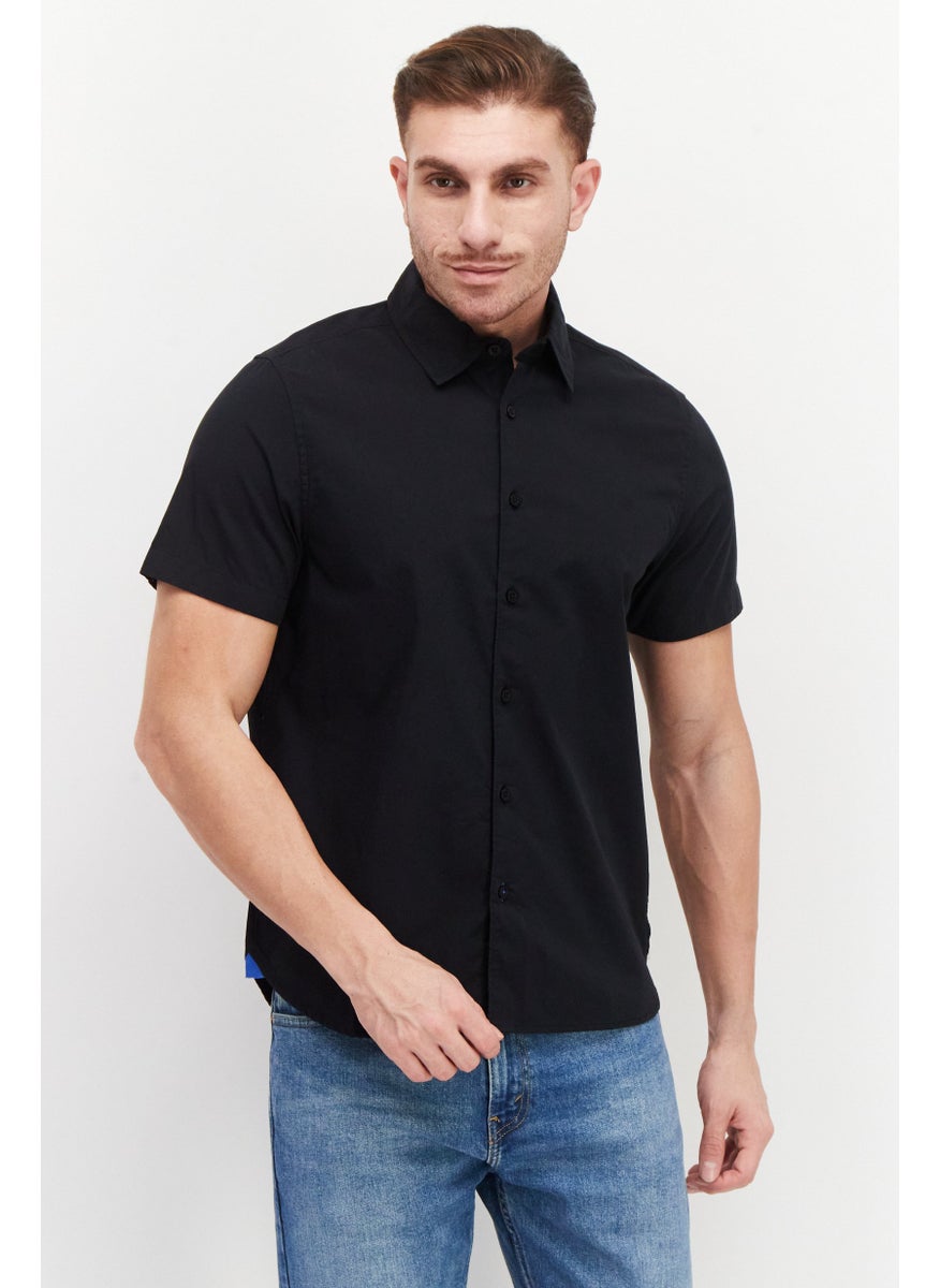 Men Regular Fit Short Sleeves Plain Casual Shirt, Black - pzsku/ZA0746A777E6BD4B02A49Z/45/_/1737642265/bf1a672e-25dd-4aa4-9ae2-2d0d83fb5e65