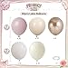 Paeyeq Dusty Pink Beige Balloons 60 Pcs 12 Inch Pink Sand White Balloons Metallic Gold Nude Cream Balloon for Girls Women Birthday Pastel Bridal Shower Boho Wedding Baby Shower Engagement Party Decoration - Image 4