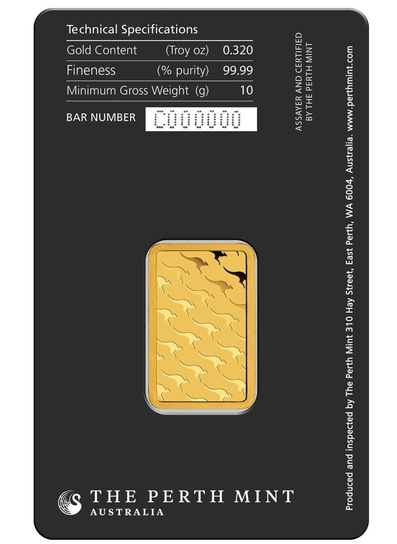 Malabar Gold and Diamonds - Perth Mint 10g Minted Gold Bar - Image 1