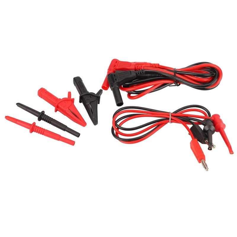 Professional Multimeter Test Leads Kit Heavy Duty Brass Alligator Clips High Conductivity Test Probes with Storage Case for Electricians Automotive Repair Electronics Testin - Image 5