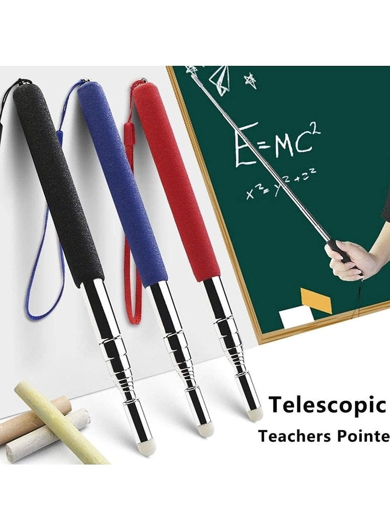 SYOSI 2 Pack Telescopic Teacher Pointer Stick with Hand Lanyard, Retractable Pointer Stick Teacher Pointer Stick, Whiteboard Pointer Extendable Stick for Classroom Office - Image 5