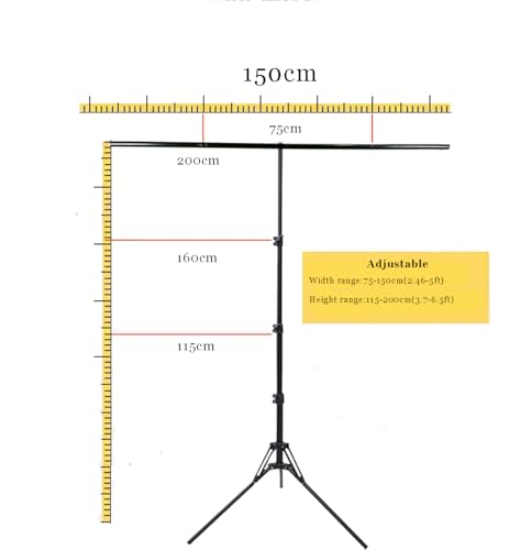 HMTFOTO 5x6.5ft Portable Backdrop Kit with Stand - Includes Carry Bag & Clamps, Foldable Green ScreenBackground for Streaming, Video Recording, Zoom Meetings, Photography - Image 2