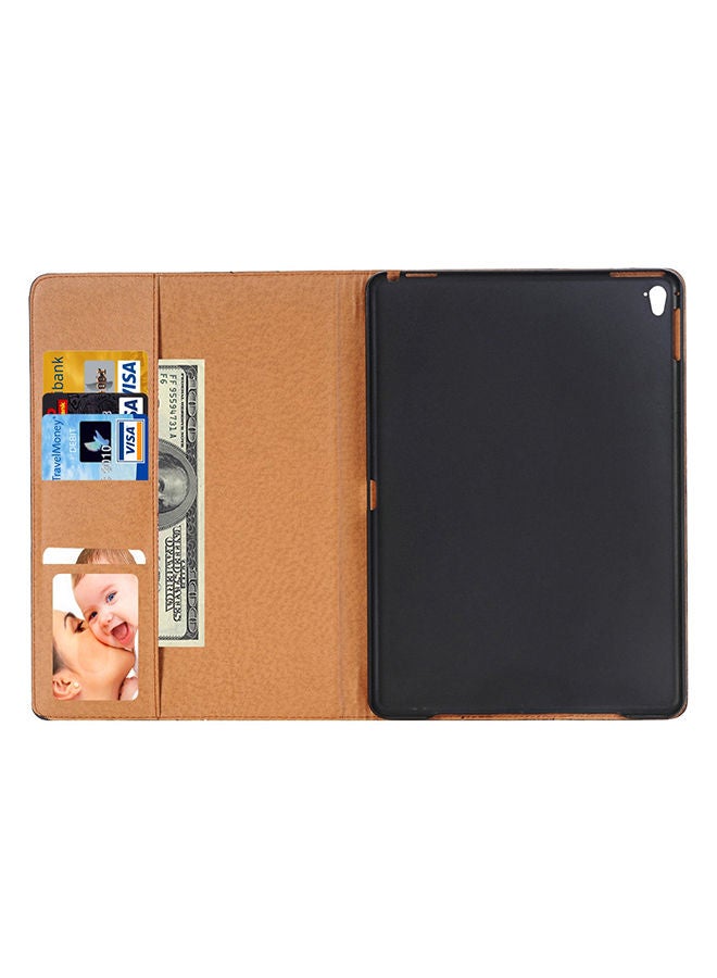 NIBEMINENT Book Style Polished Surface Horizontal Flip Leather For Apple iPad10.2 inchCover iPadPro 9.7 inch Dark Blue  - Image 3