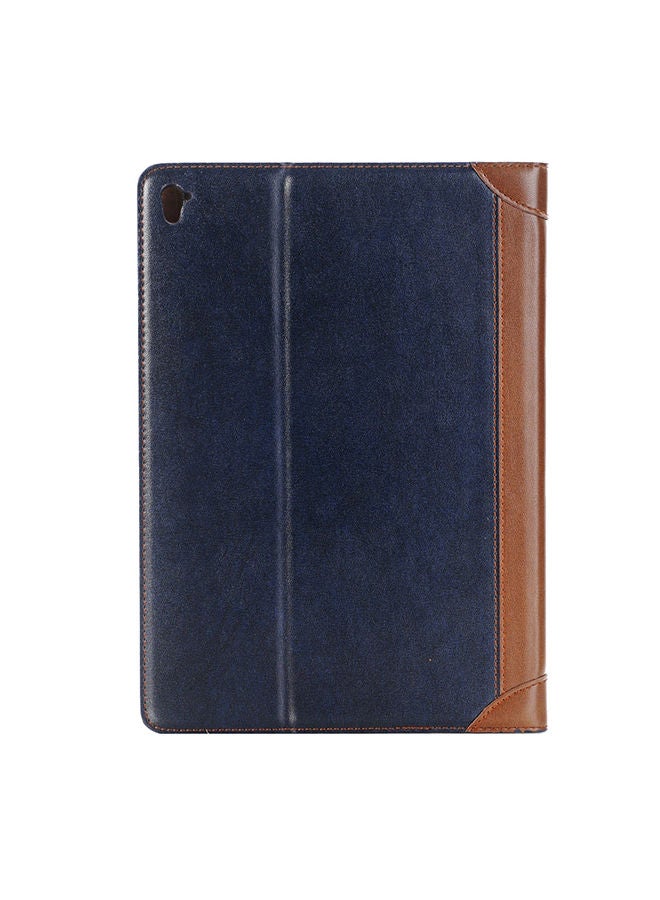 NIBEMINENT Book Style Polished Surface Horizontal Flip Leather For Apple iPad10.2 inchCover iPadPro 9.7 inch Dark Blue  - Image 2