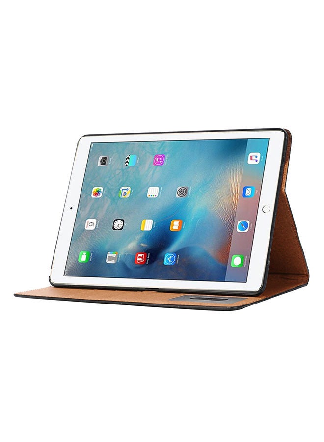 NIBEMINENT Book Style Polished Surface Horizontal Flip Leather For Apple iPad10.2 inchCover iPadPro 9.7 inch Dark Blue  - Image 4